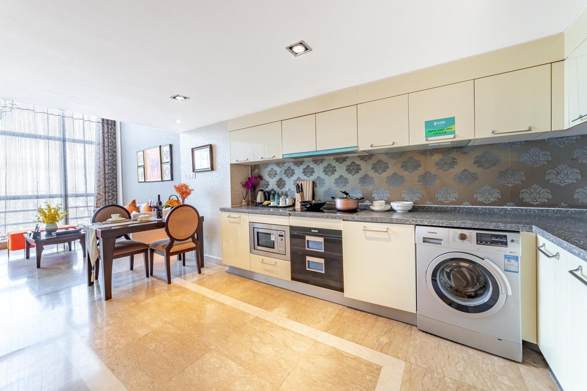 Waifiden Guangzhou Grand View Golden Palace Apartment - Free Shuttle Bus During The Canton Fair מראה חיצוני תמונה