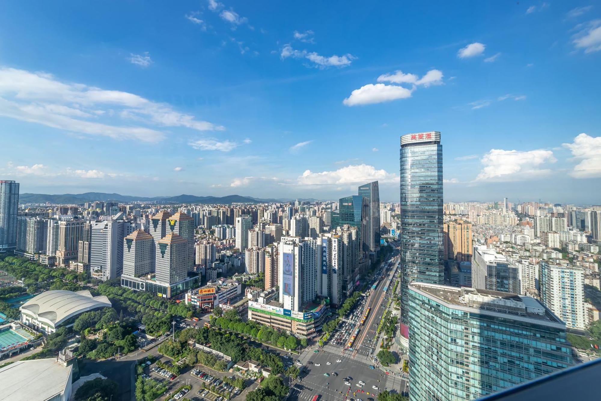 Waifiden Guangzhou Grand View Golden Palace Apartment - Free Shuttle Bus During The Canton Fair מראה חיצוני תמונה