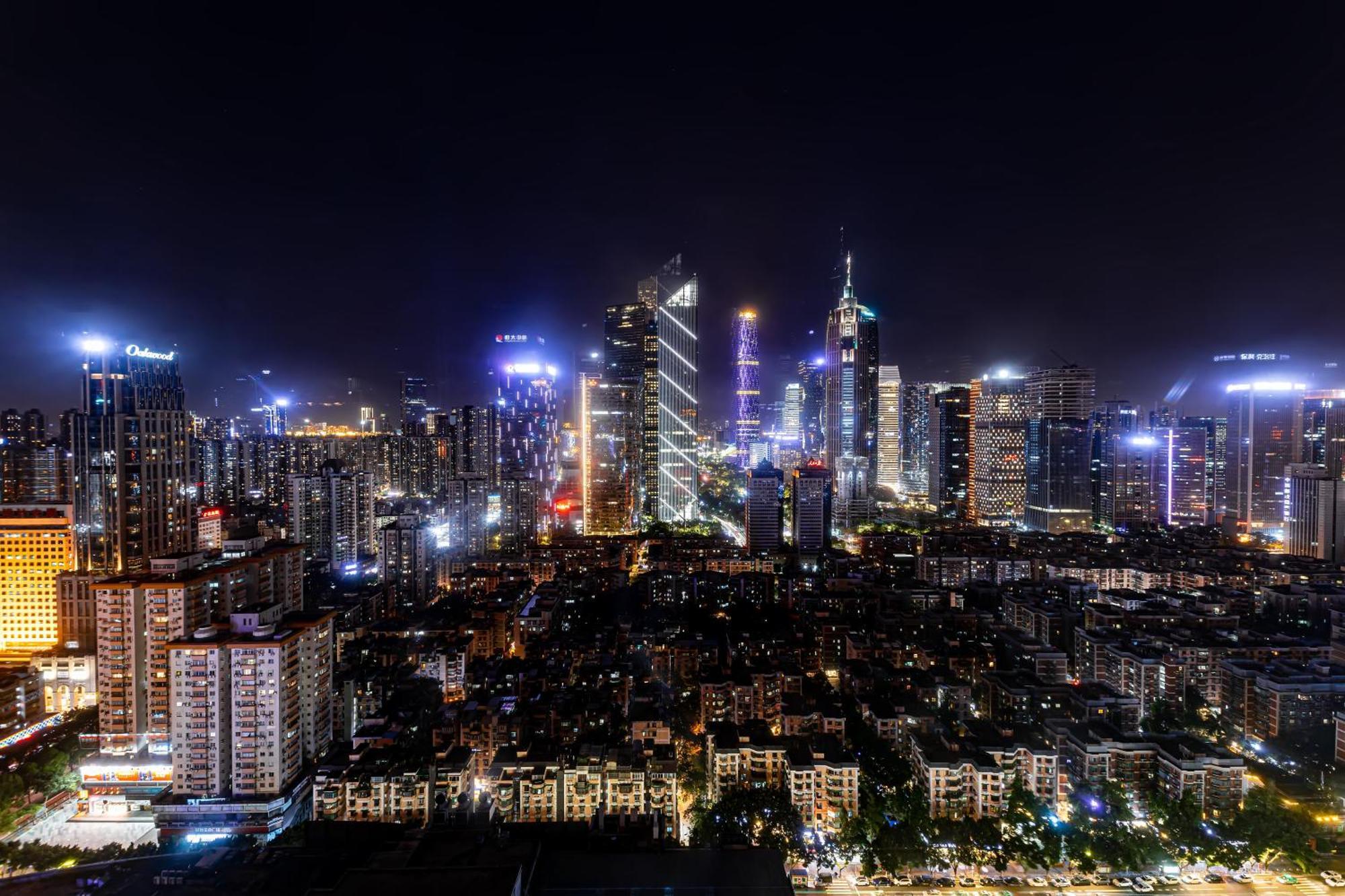 Waifiden Guangzhou Grand View Golden Palace Apartment - Free Shuttle Bus During The Canton Fair מראה חיצוני תמונה