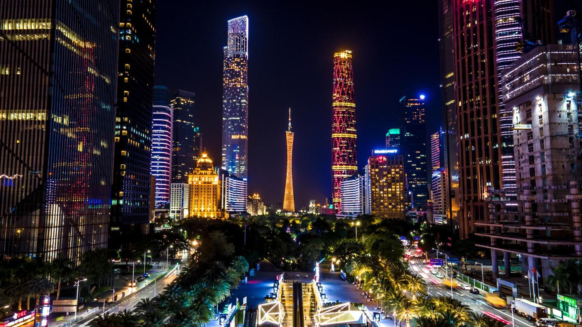Waifiden Guangzhou Grand View Golden Palace Apartment - Free Shuttle Bus During The Canton Fair מראה חיצוני תמונה