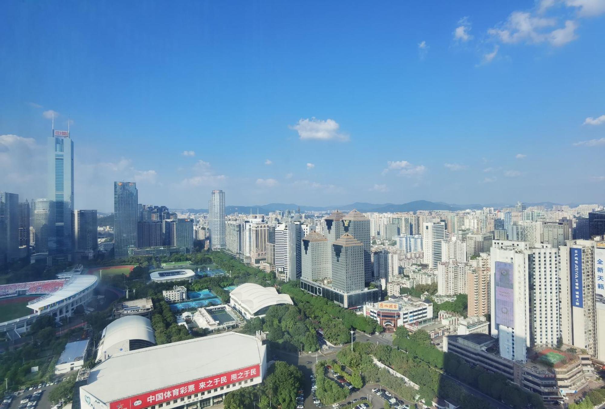 Waifiden Guangzhou Grand View Golden Palace Apartment - Free Shuttle Bus During The Canton Fair מראה חיצוני תמונה
