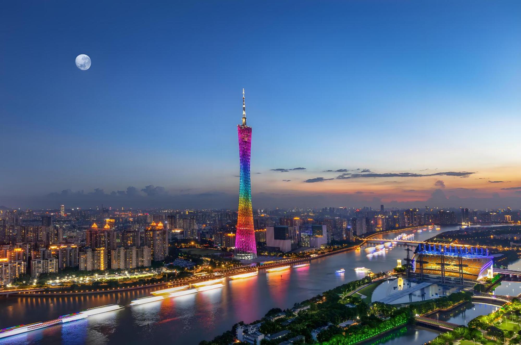 Waifiden Guangzhou Grand View Golden Palace Apartment - Free Shuttle Bus During The Canton Fair מראה חיצוני תמונה