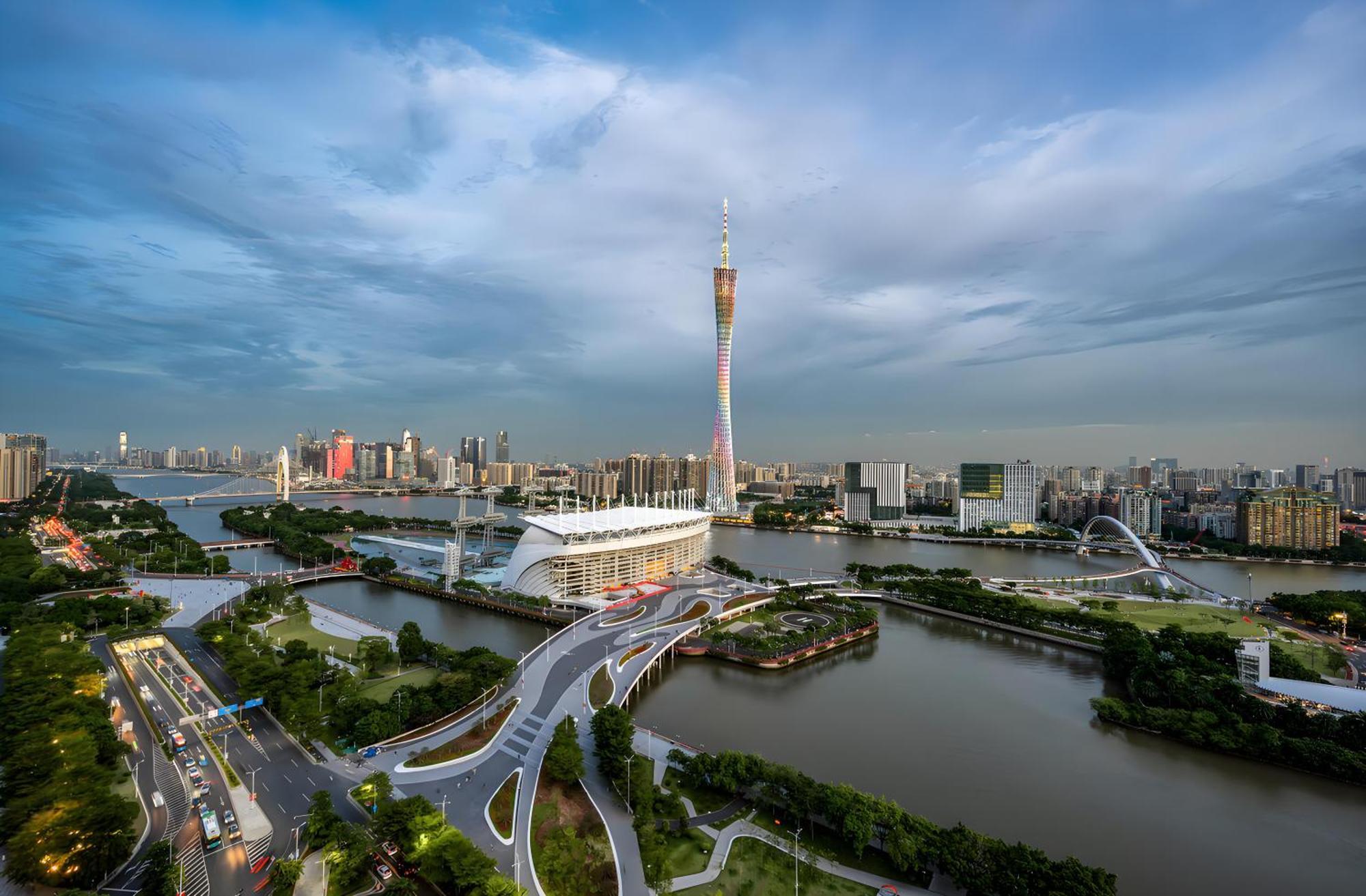 Waifiden Guangzhou Grand View Golden Palace Apartment - Free Shuttle Bus During The Canton Fair מראה חיצוני תמונה