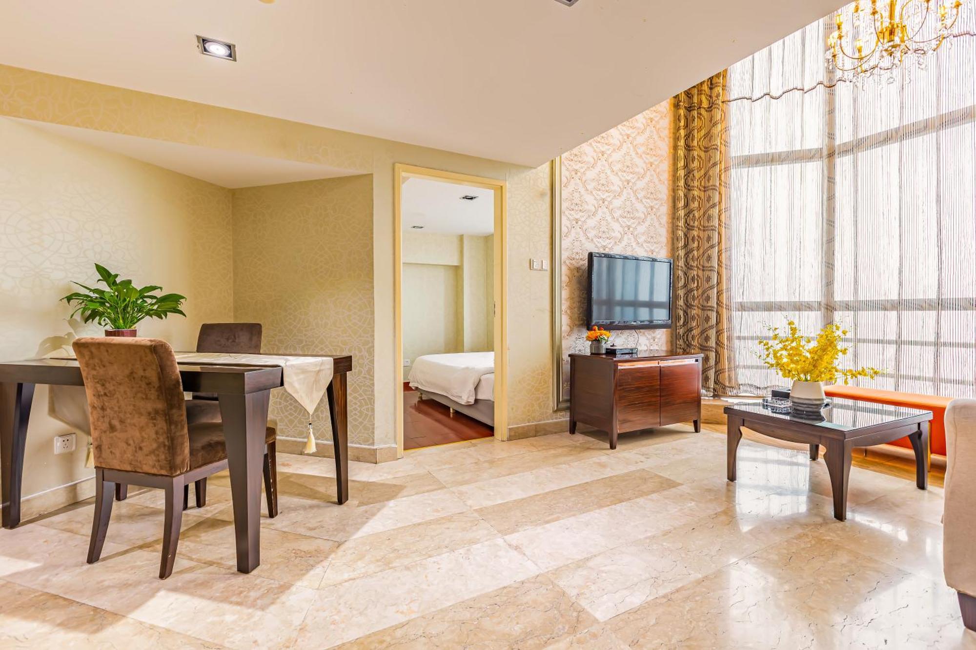 Waifiden Guangzhou Grand View Golden Palace Apartment - Free Shuttle Bus During The Canton Fair חדר תמונה